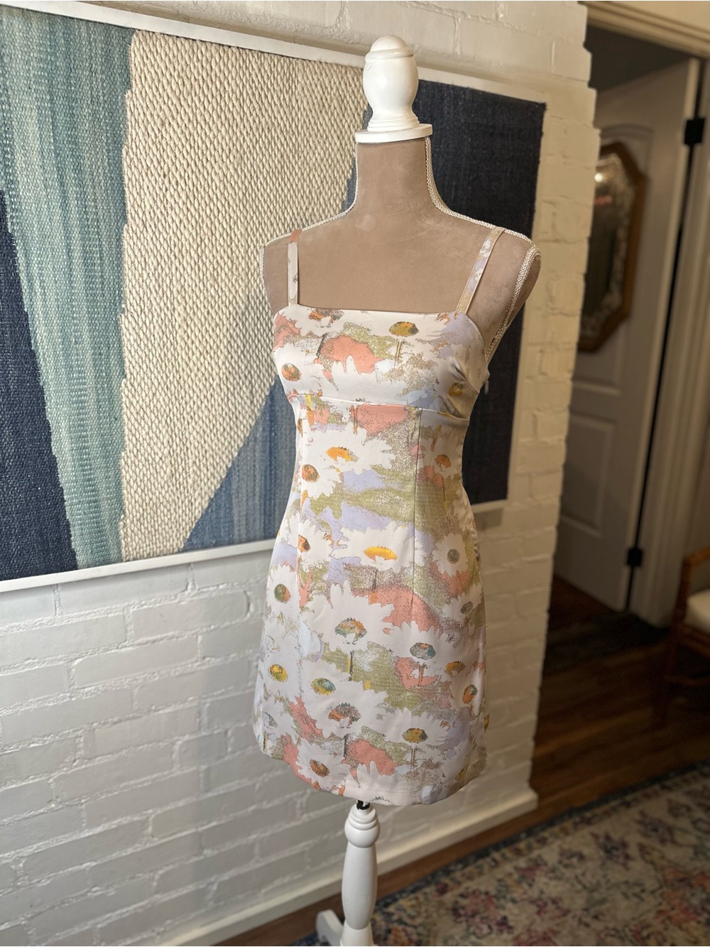 Urban Outfitters Soft Pastel Daisy Print Dress - Picture 3 of 14